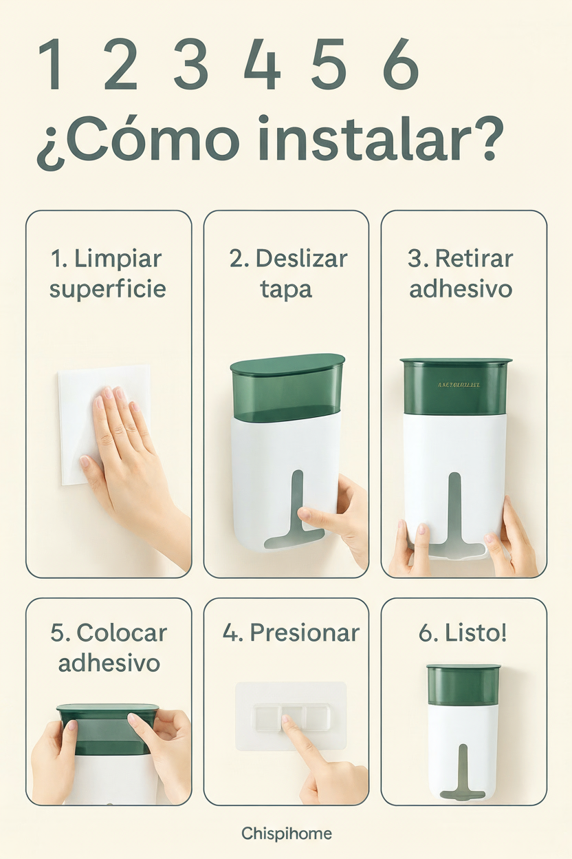 Organizador de bolsa y rollos